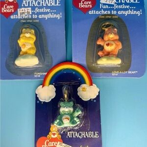 Vintage Care Bears attachable keychains/charms